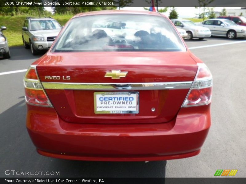 Sport Red Metallic / Charcoal 2008 Chevrolet Aveo LS Sedan