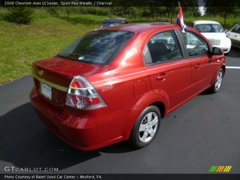 Sport Red Metallic / Charcoal 2008 Chevrolet Aveo LS Sedan