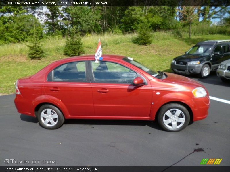  2008 Aveo LS Sedan Sport Red Metallic