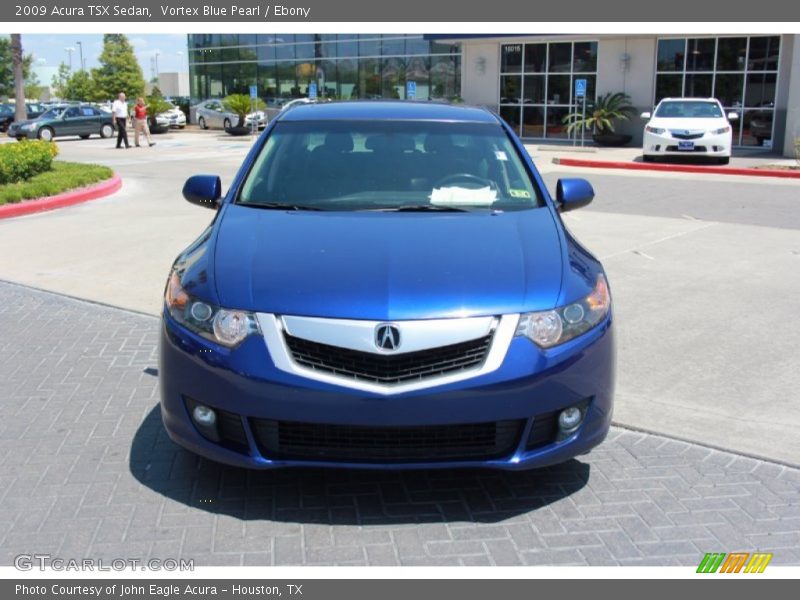 Vortex Blue Pearl / Ebony 2009 Acura TSX Sedan