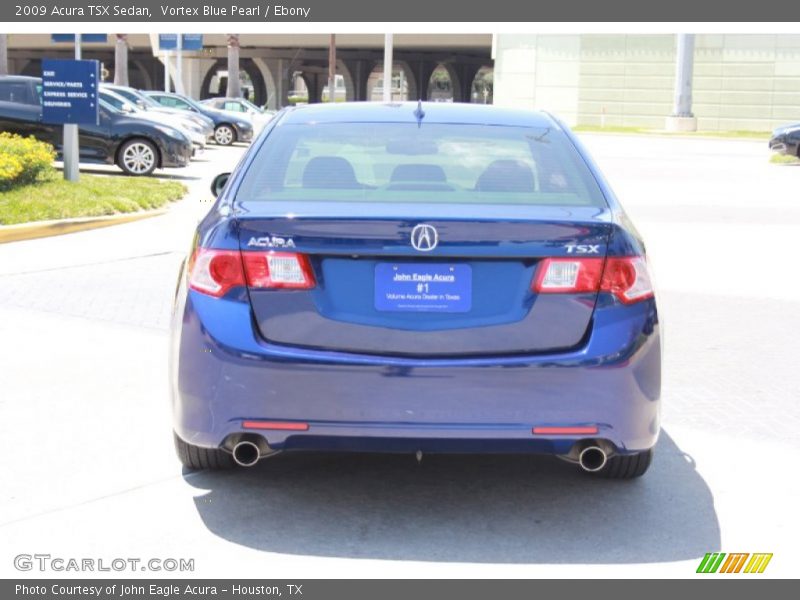Vortex Blue Pearl / Ebony 2009 Acura TSX Sedan