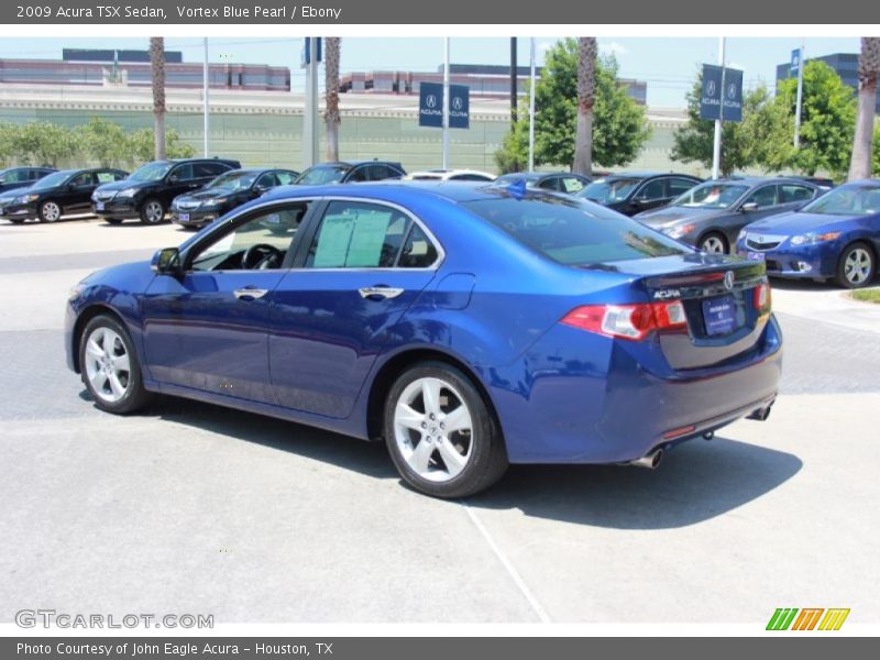 Vortex Blue Pearl / Ebony 2009 Acura TSX Sedan