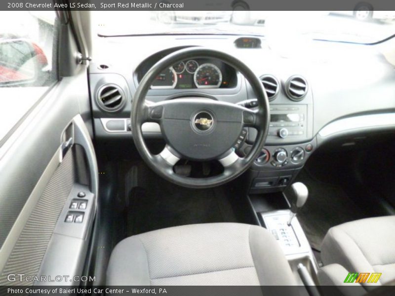 Sport Red Metallic / Charcoal 2008 Chevrolet Aveo LS Sedan