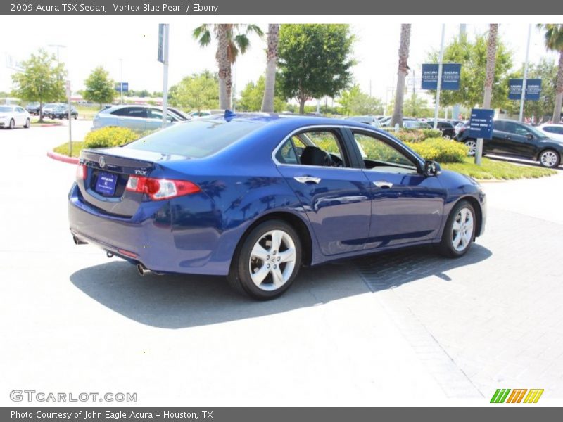 Vortex Blue Pearl / Ebony 2009 Acura TSX Sedan