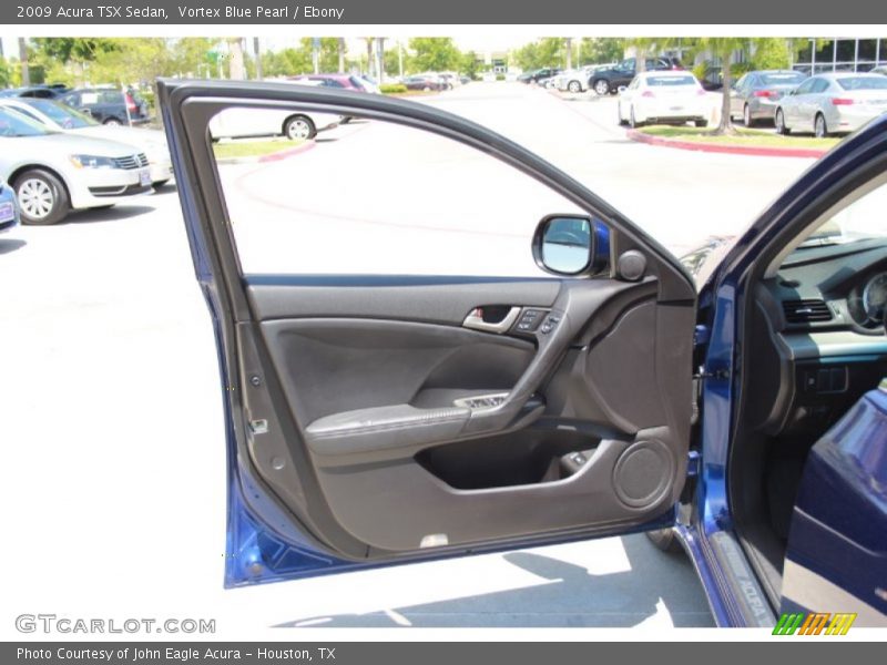 Vortex Blue Pearl / Ebony 2009 Acura TSX Sedan