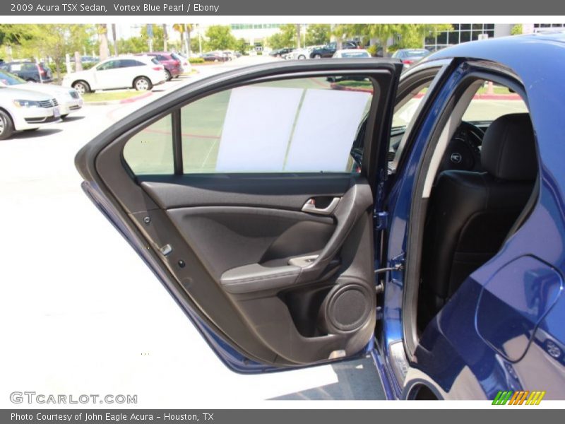 Vortex Blue Pearl / Ebony 2009 Acura TSX Sedan
