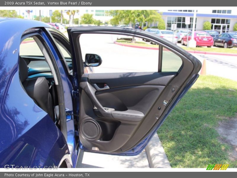 Vortex Blue Pearl / Ebony 2009 Acura TSX Sedan