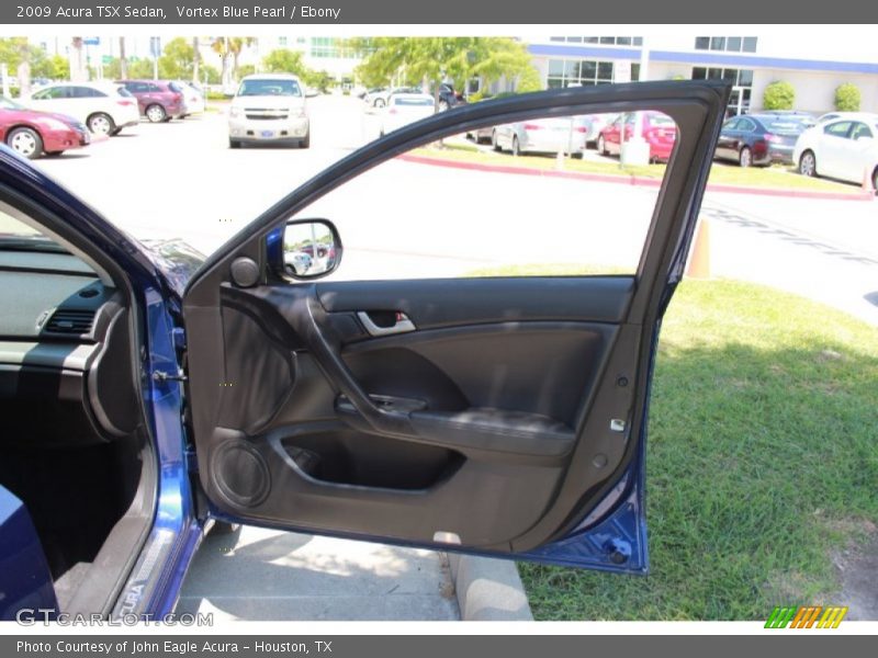 Vortex Blue Pearl / Ebony 2009 Acura TSX Sedan