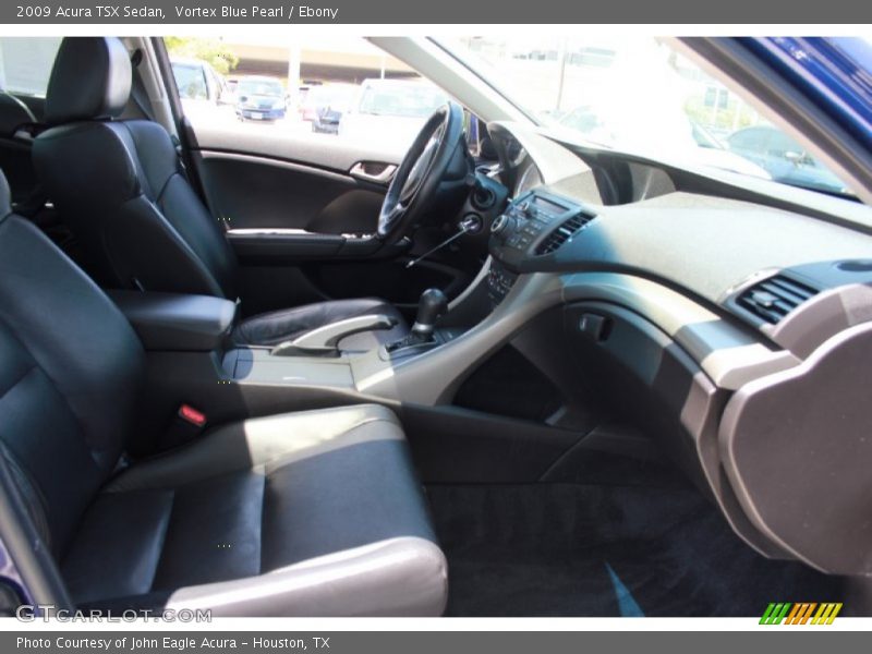 Vortex Blue Pearl / Ebony 2009 Acura TSX Sedan