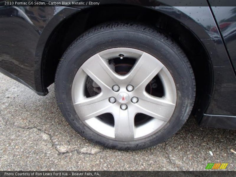 Carbon Black Metallic / Ebony 2010 Pontiac G6 Sedan