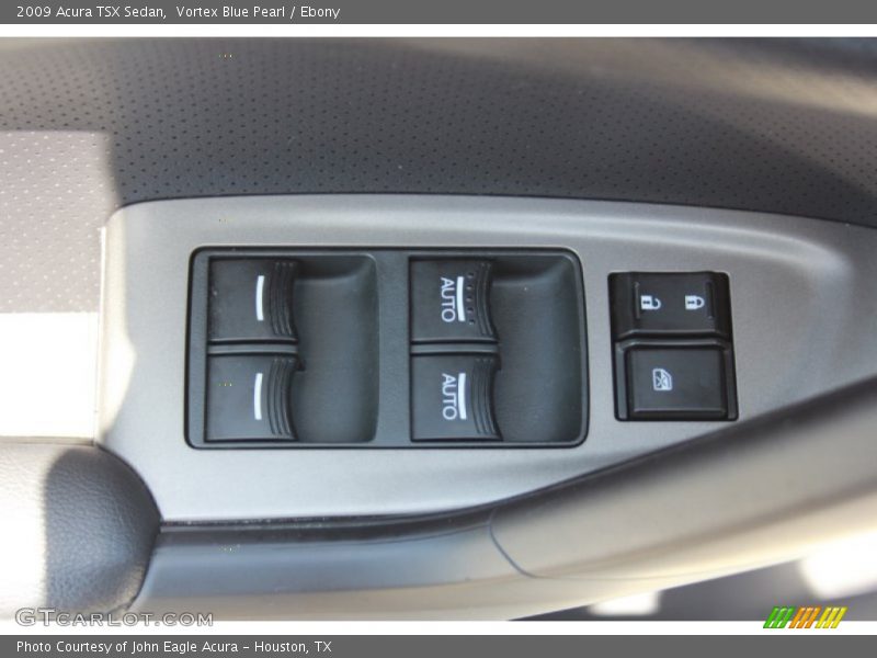 Vortex Blue Pearl / Ebony 2009 Acura TSX Sedan