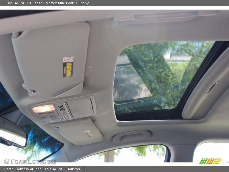 Vortex Blue Pearl / Ebony 2009 Acura TSX Sedan