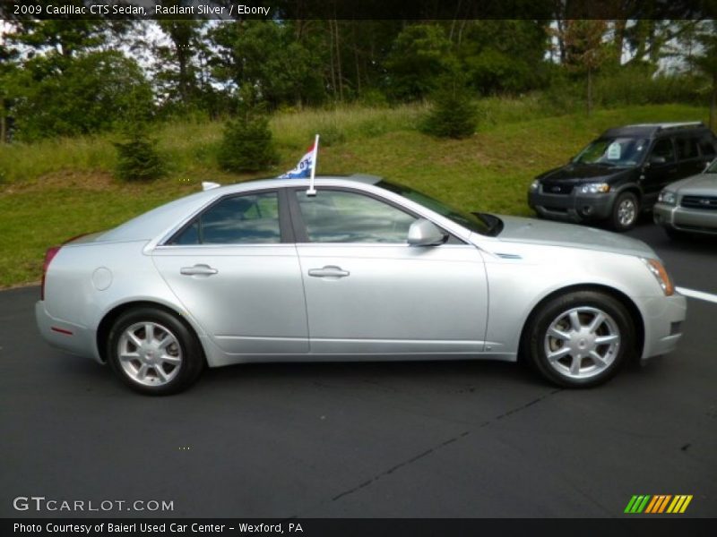 Radiant Silver / Ebony 2009 Cadillac CTS Sedan