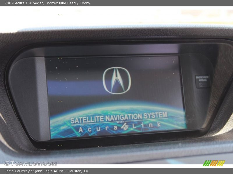 Vortex Blue Pearl / Ebony 2009 Acura TSX Sedan
