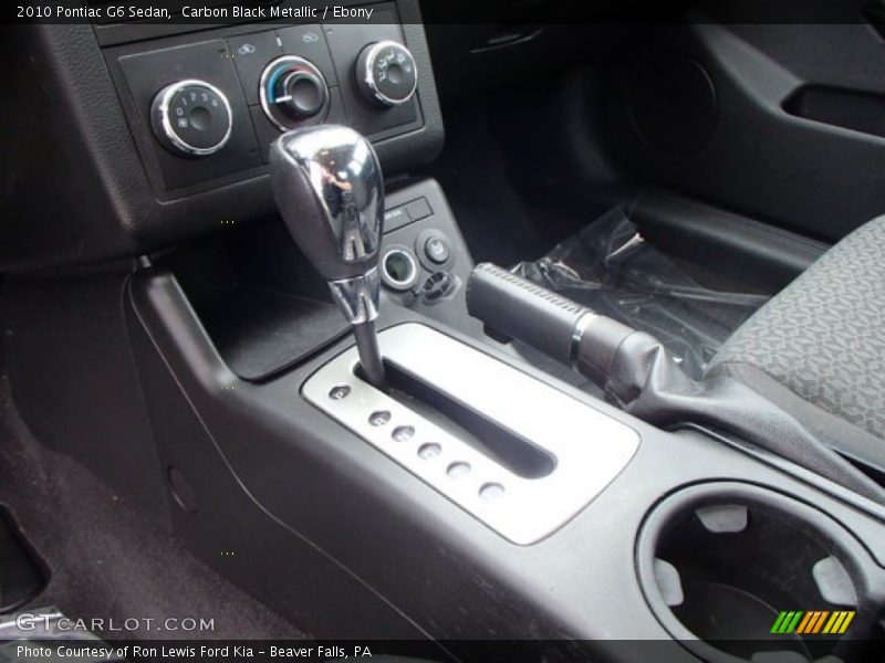 Carbon Black Metallic / Ebony 2010 Pontiac G6 Sedan