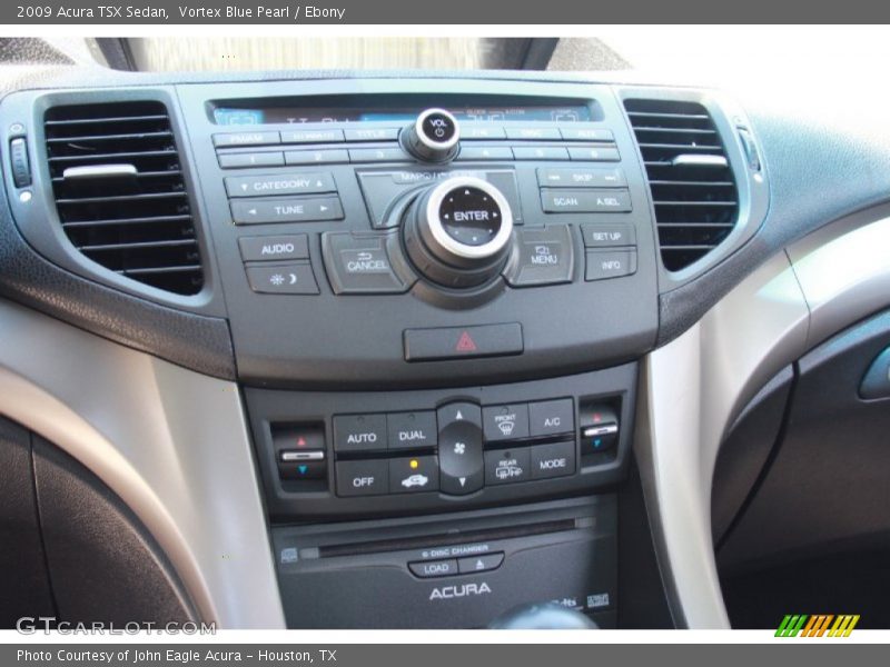 Vortex Blue Pearl / Ebony 2009 Acura TSX Sedan