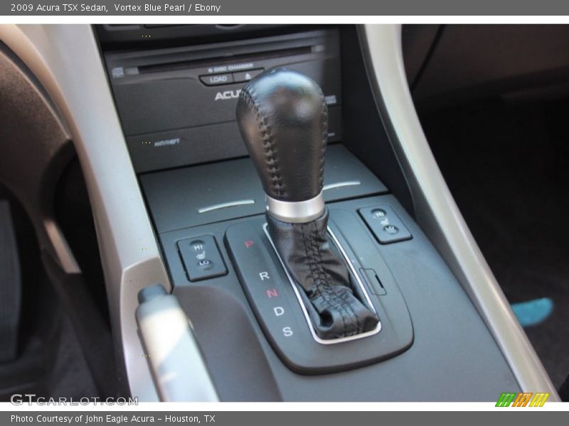 Vortex Blue Pearl / Ebony 2009 Acura TSX Sedan