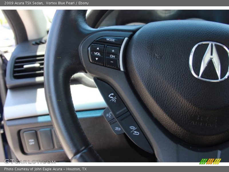 Vortex Blue Pearl / Ebony 2009 Acura TSX Sedan