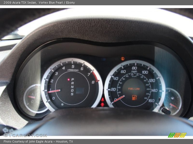 Vortex Blue Pearl / Ebony 2009 Acura TSX Sedan