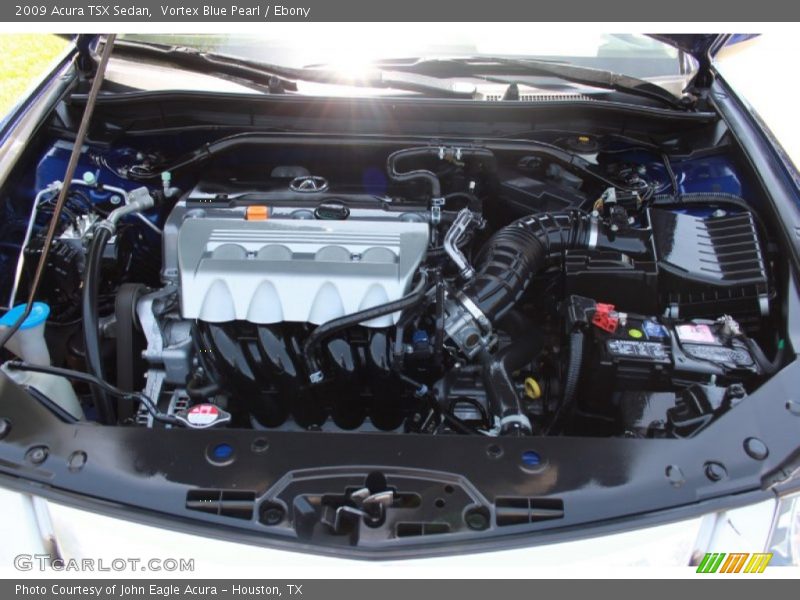 Vortex Blue Pearl / Ebony 2009 Acura TSX Sedan