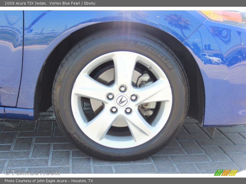 Vortex Blue Pearl / Ebony 2009 Acura TSX Sedan