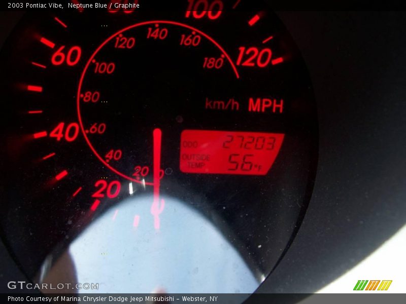 Neptune Blue / Graphite 2003 Pontiac Vibe