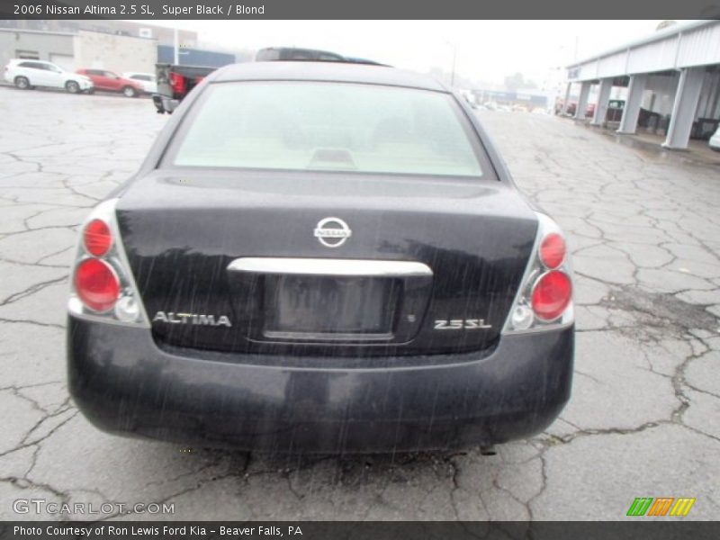 Super Black / Blond 2006 Nissan Altima 2.5 SL