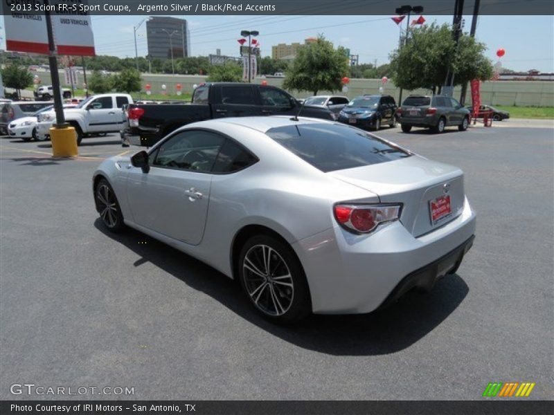 Argento Silver / Black/Red Accents 2013 Scion FR-S Sport Coupe