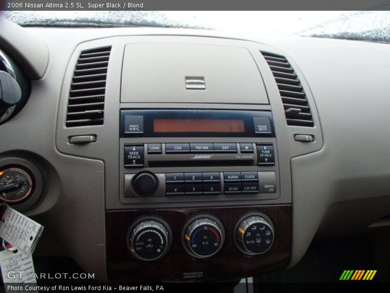 Super Black / Blond 2006 Nissan Altima 2.5 SL