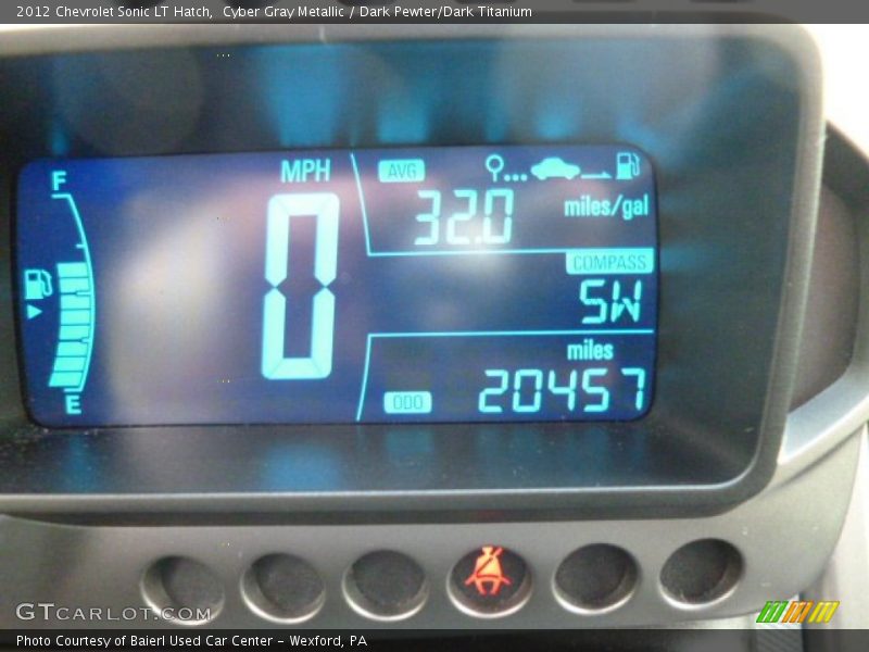 Cyber Gray Metallic / Dark Pewter/Dark Titanium 2012 Chevrolet Sonic LT Hatch