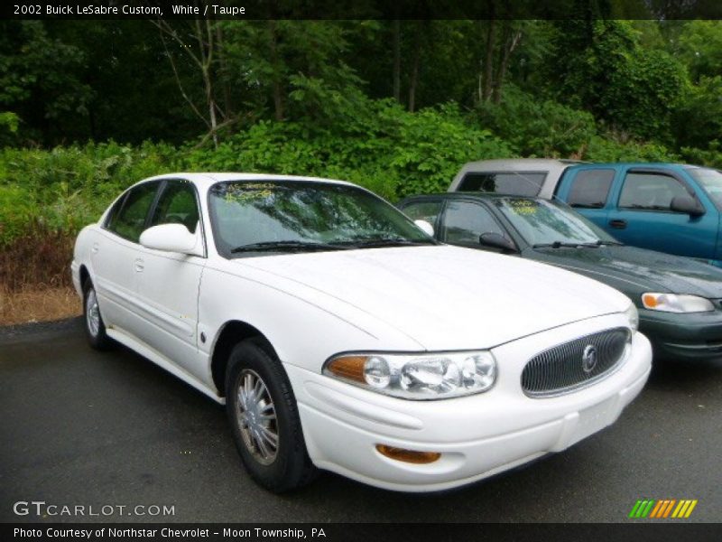 White / Taupe 2002 Buick LeSabre Custom