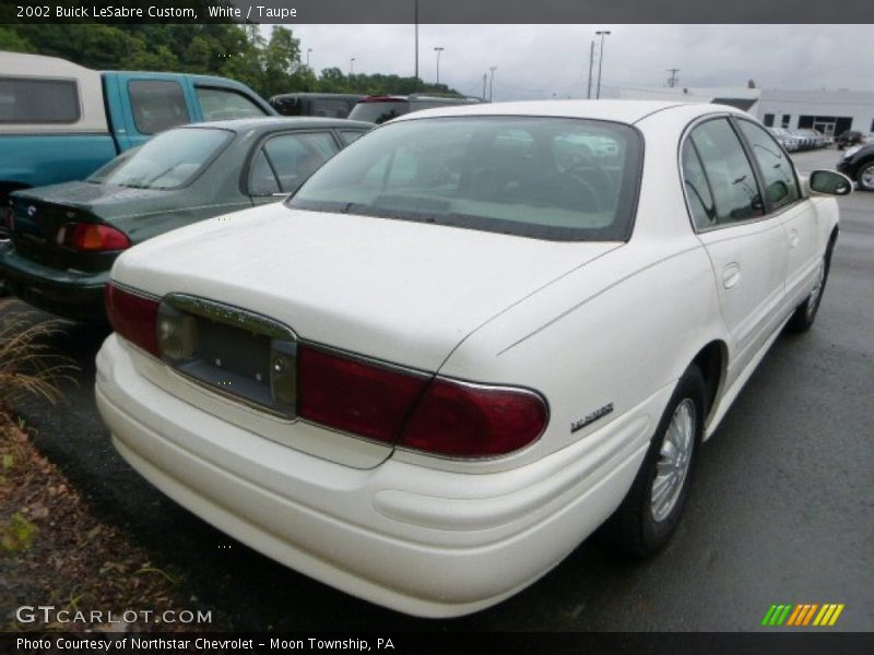 White / Taupe 2002 Buick LeSabre Custom