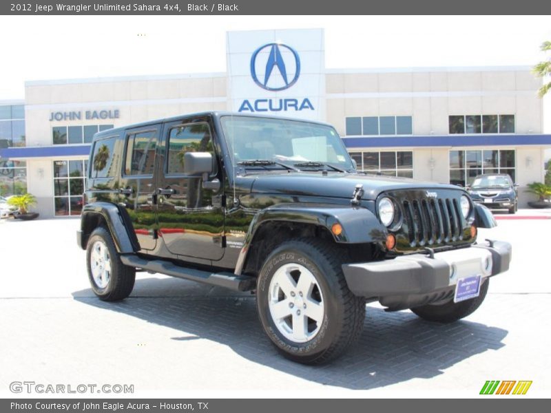 Black / Black 2012 Jeep Wrangler Unlimited Sahara 4x4