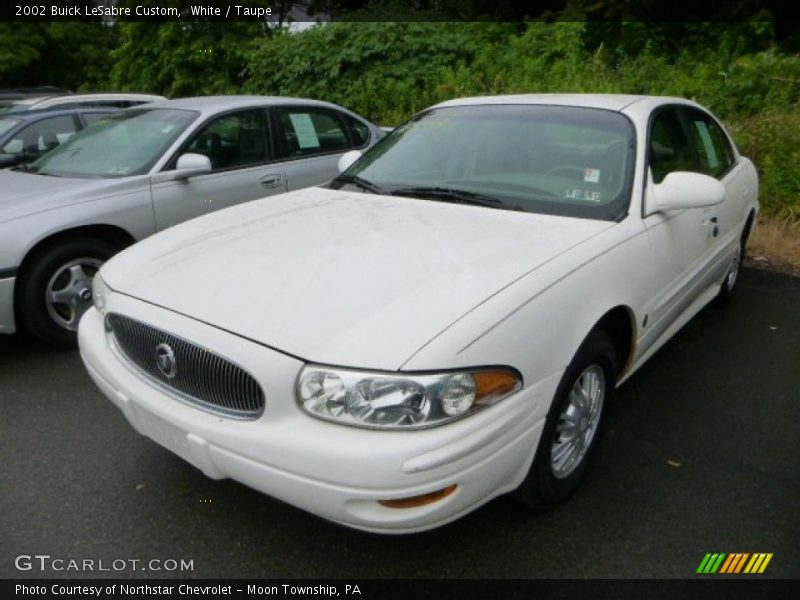 White / Taupe 2002 Buick LeSabre Custom