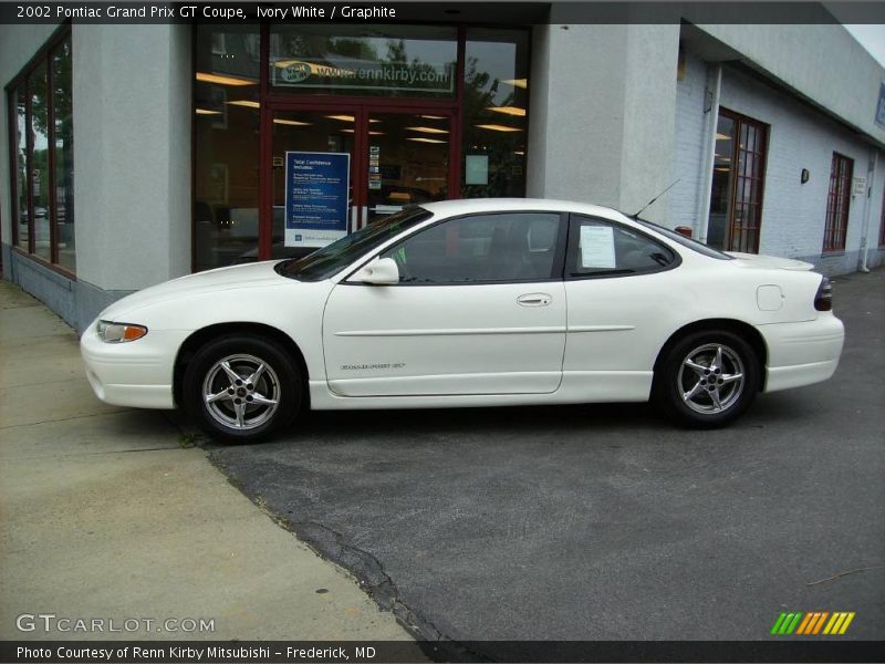 Ivory White / Graphite 2002 Pontiac Grand Prix GT Coupe