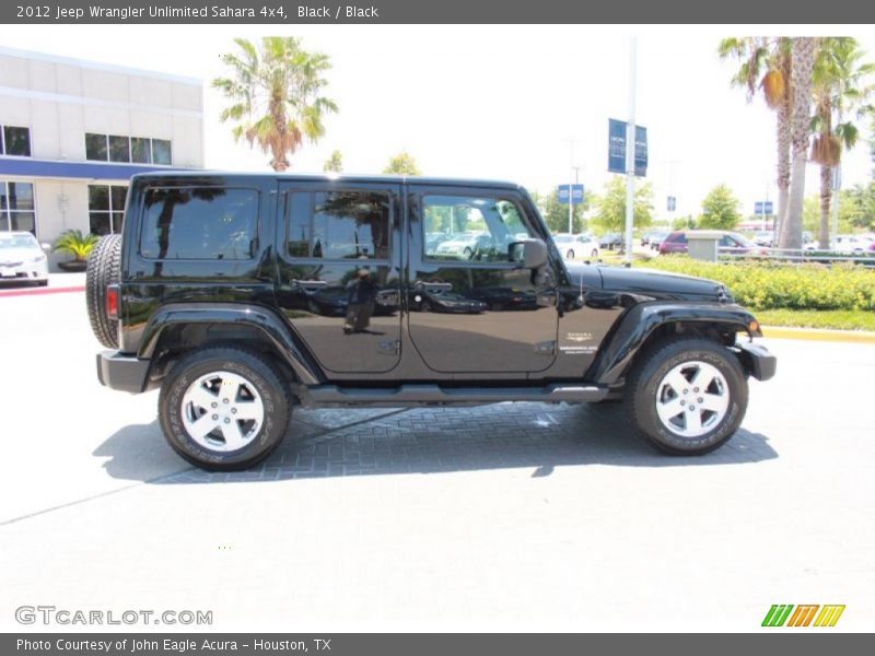 Black / Black 2012 Jeep Wrangler Unlimited Sahara 4x4