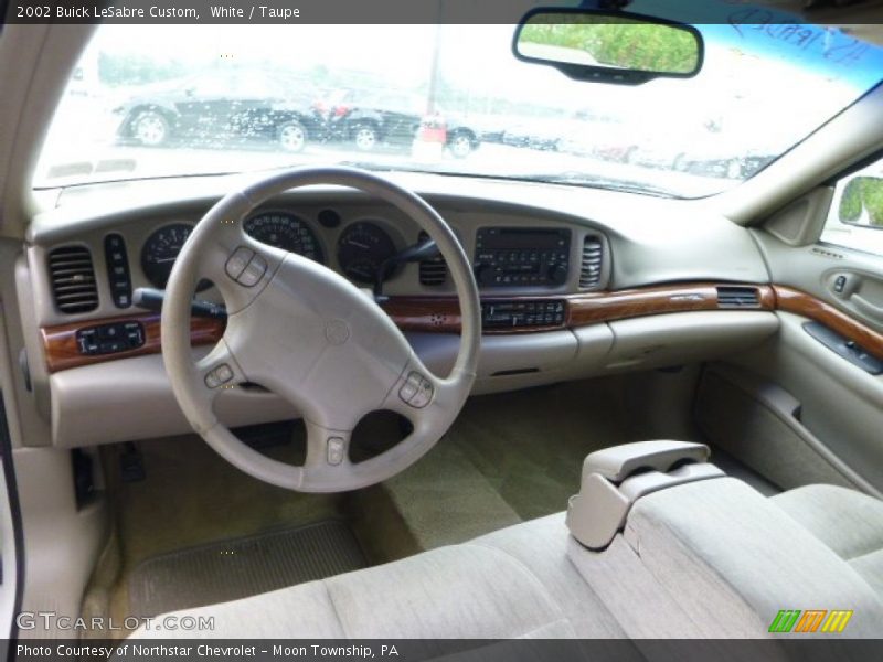 White / Taupe 2002 Buick LeSabre Custom
