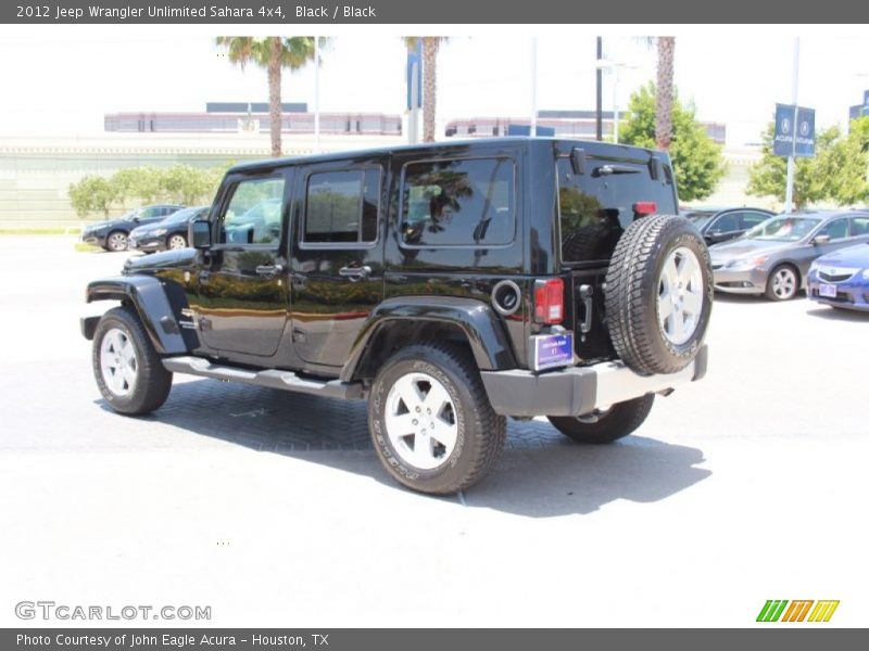 Black / Black 2012 Jeep Wrangler Unlimited Sahara 4x4