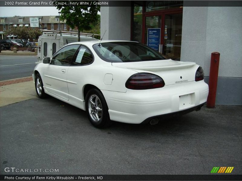 Ivory White / Graphite 2002 Pontiac Grand Prix GT Coupe