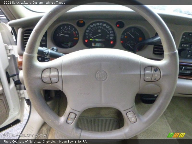 White / Taupe 2002 Buick LeSabre Custom