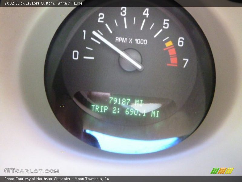 White / Taupe 2002 Buick LeSabre Custom