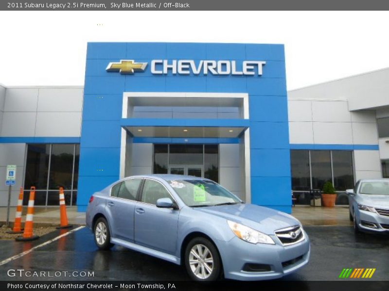 Sky Blue Metallic / Off-Black 2011 Subaru Legacy 2.5i Premium