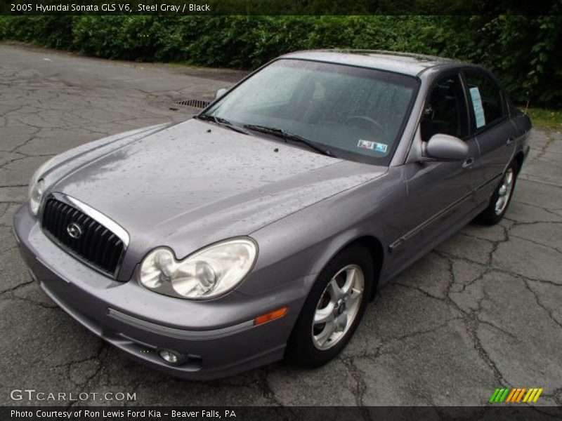 Steel Gray / Black 2005 Hyundai Sonata GLS V6