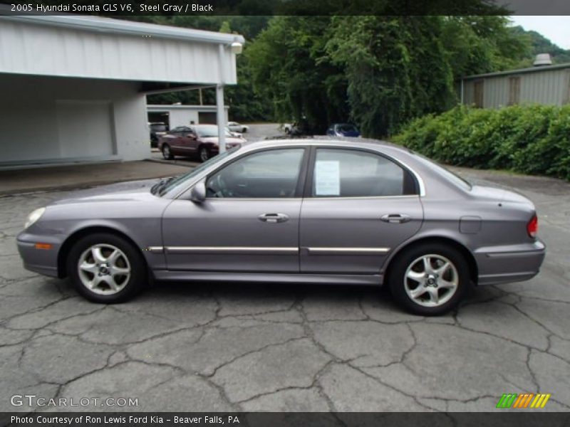 Steel Gray / Black 2005 Hyundai Sonata GLS V6
