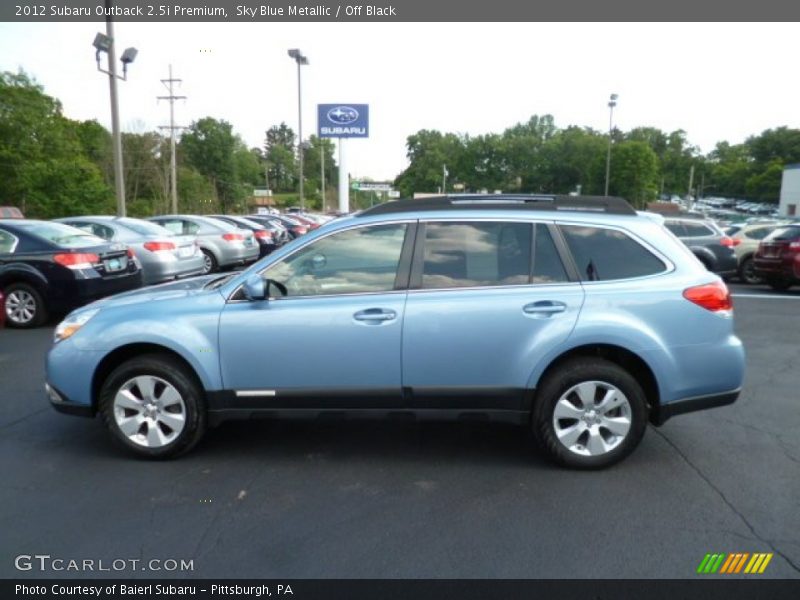 Sky Blue Metallic / Off Black 2012 Subaru Outback 2.5i Premium