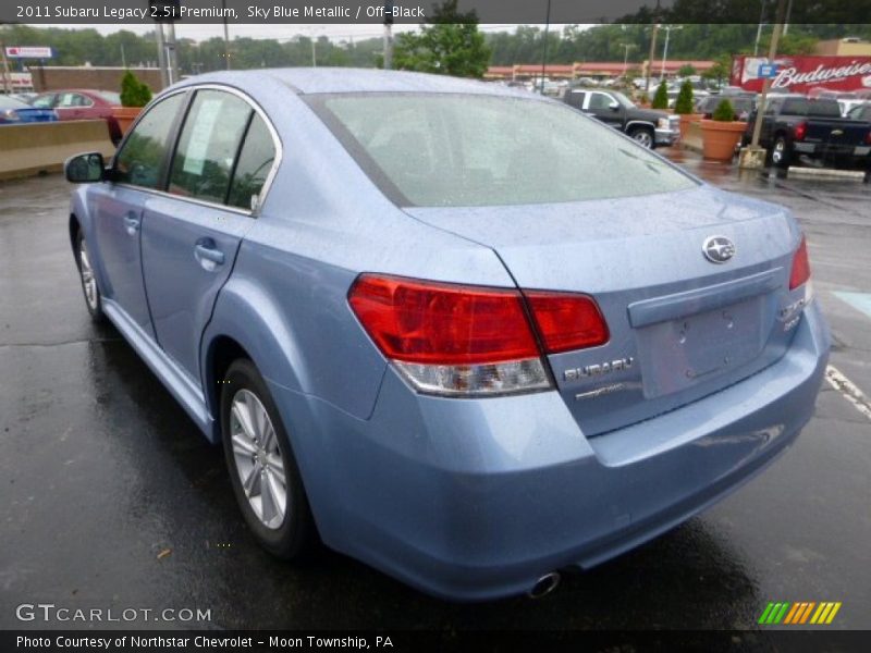 Sky Blue Metallic / Off-Black 2011 Subaru Legacy 2.5i Premium