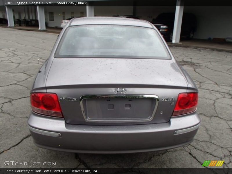 Steel Gray / Black 2005 Hyundai Sonata GLS V6