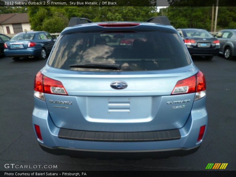 Sky Blue Metallic / Off Black 2012 Subaru Outback 2.5i Premium