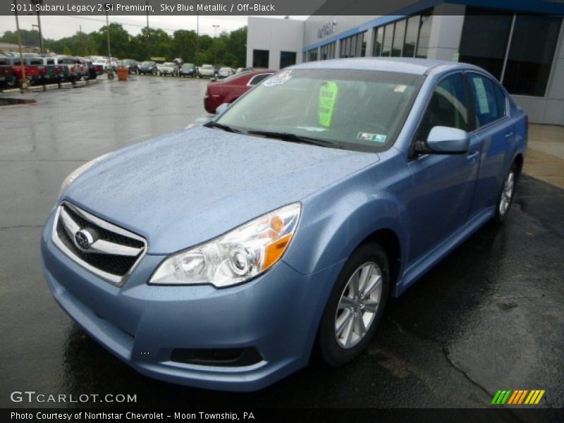 Sky Blue Metallic / Off-Black 2011 Subaru Legacy 2.5i Premium