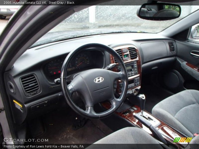 Steel Gray / Black 2005 Hyundai Sonata GLS V6